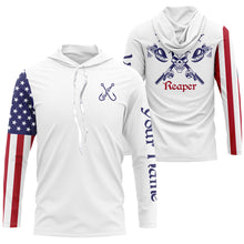 Load image into Gallery viewer, Fishing Fish reaper Custom American Flag Fishing Shirts, Patriotic Fishing gifts IPHW1812
