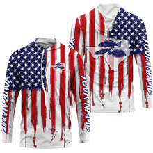 Load image into Gallery viewer, Redfish Trout Flounder Texas Slam American Flag Custom Fishing Shirts, Patriotic Fishing gifts IPHW2260
