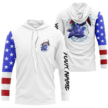 Load image into Gallery viewer, Catfish Fishing American Flag Custom  Long Sleeve Fishing Shirts, Patriotic Fishing gifts IPHW1660
