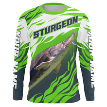 Load image into Gallery viewer, Custom Sturgeon Long Sleeve Performance Fishing Shirts, Sturgeon Master Tournament Fishing Shirt IPHW3926
