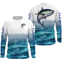 Load image into Gallery viewer, Personalized Blackfin Tuna Uv Protection Fishing Shirts, Tuna Saltwater Fishing Shirt IPHW3770
