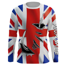 Load image into Gallery viewer, Fishing hook Australia  Flag Long Sleeve Fishing Shirts, Personalized Patriotic Fishing gifts for men IPHW2642
