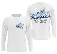 Load image into Gallery viewer, Custom Boat Fishing Long sleeve performance Fishing Shirts, Fishing boat name shirt IPHW3619
