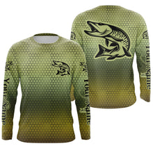 Load image into Gallery viewer, Custom Musky Long Sleeve Tournament Fishing Shirts, Muskie Fishing Jerseys IPHW4171
