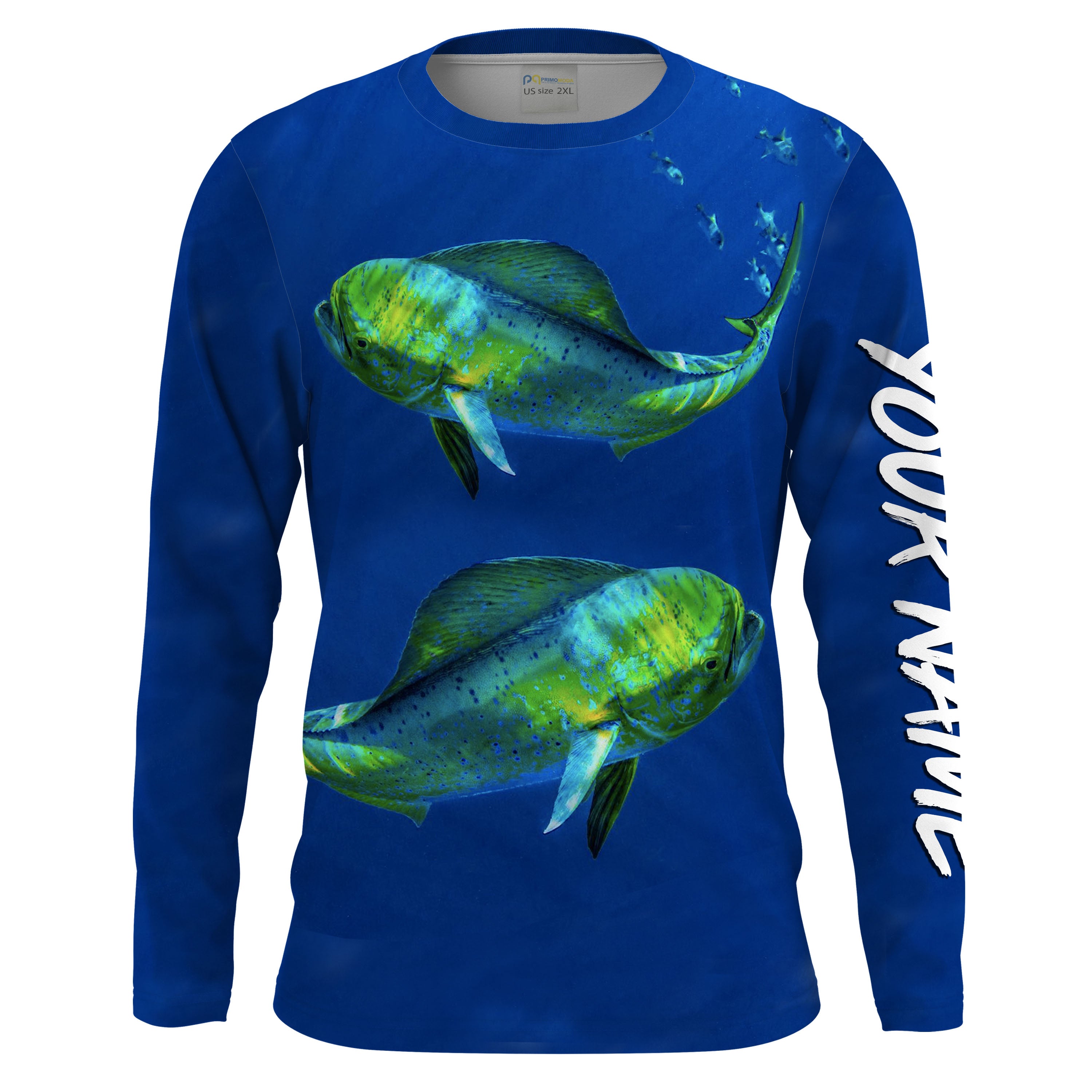Mahi Mahi Fishing Custom men Long sleeve performance Fishing Shirts, Mahi Mahi Tournement Fishing Shirts - HPW141