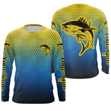 Load image into Gallery viewer, Yellowfin Tuna Fishing Custom Long Sleeve performance Fishing Shirts, Tuna Fishing jerseys IPHW3047
