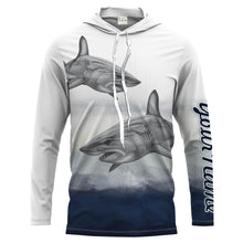 Load image into Gallery viewer, Shark Fishing apparel UV protection UPF 30+ long sleeves fishing shirt for men NPQ23
