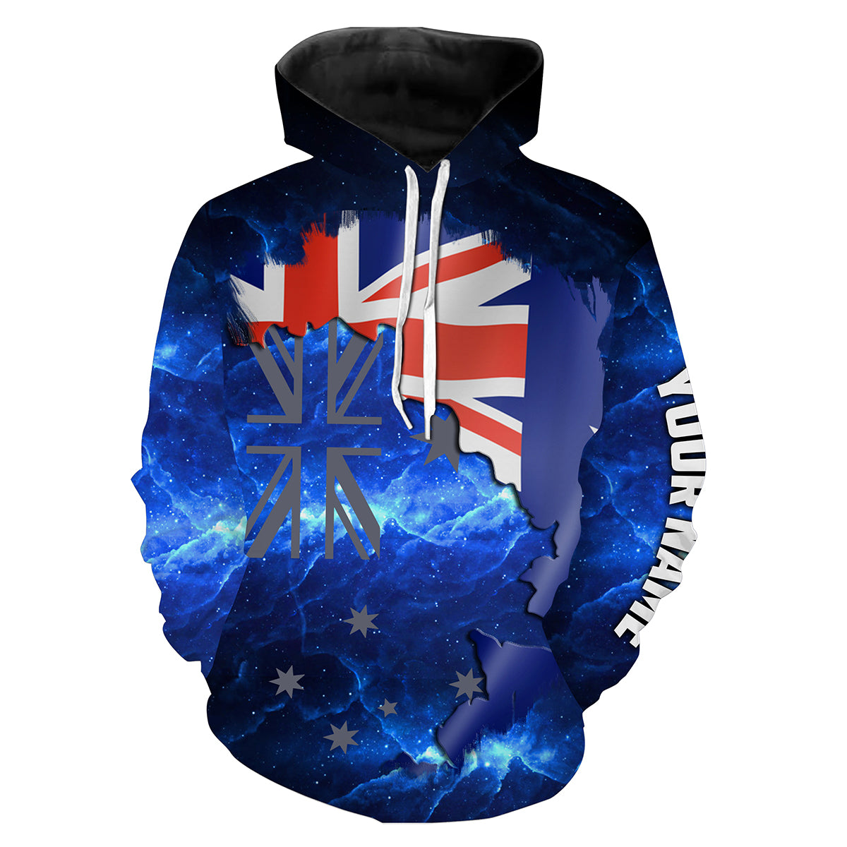 Australian Flag Universe patriotic fishing Custom Name Fishing shirts | Hoodie - NPQ645