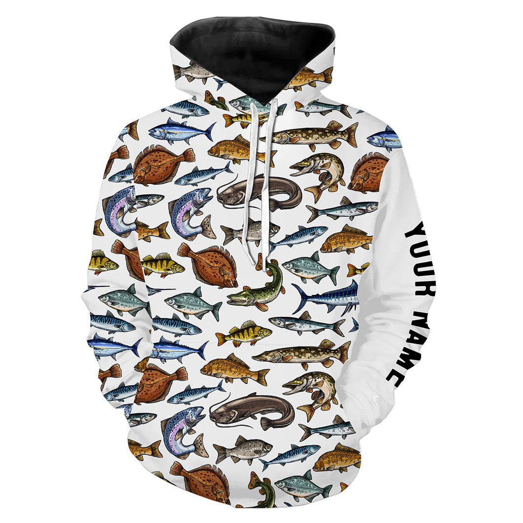 Performance fishing shirt Customize name 3D All Over Printed fishing hoodie, gift for fishing lovers NPQ337