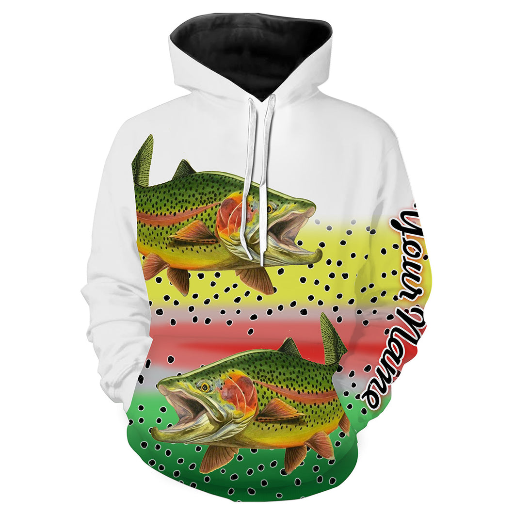 Rainbow Trout Fishing Customize name 3D All Over Printed fishing hoodie, personalized fishing gift NPQ282