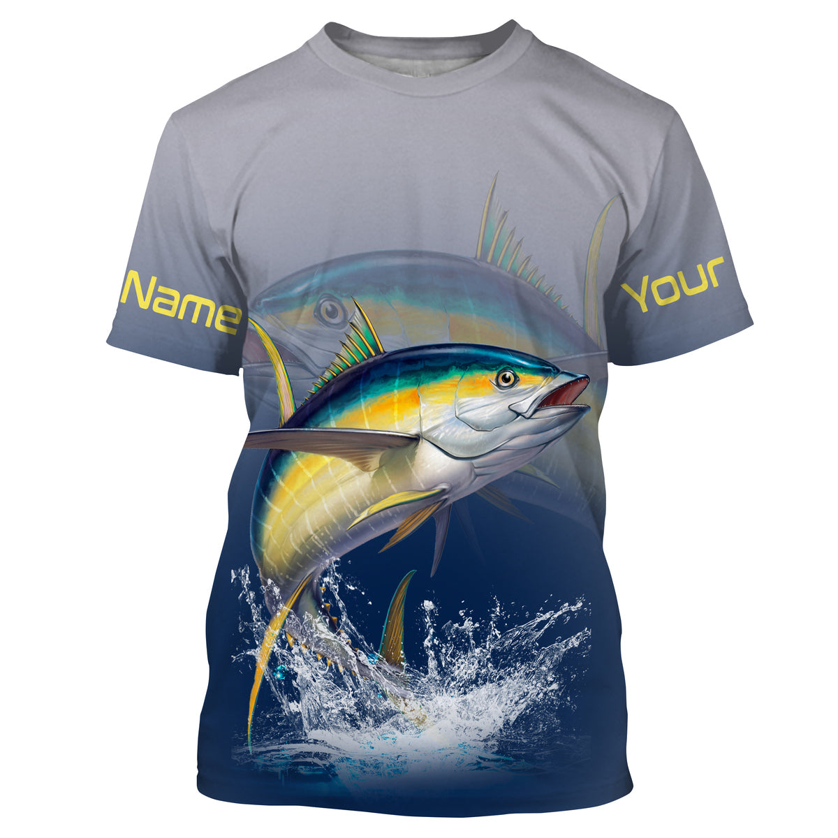 Tuna fish saltwater fishing Custom name Tuna fishing shirts jerseys | Tshirt - NPQ898