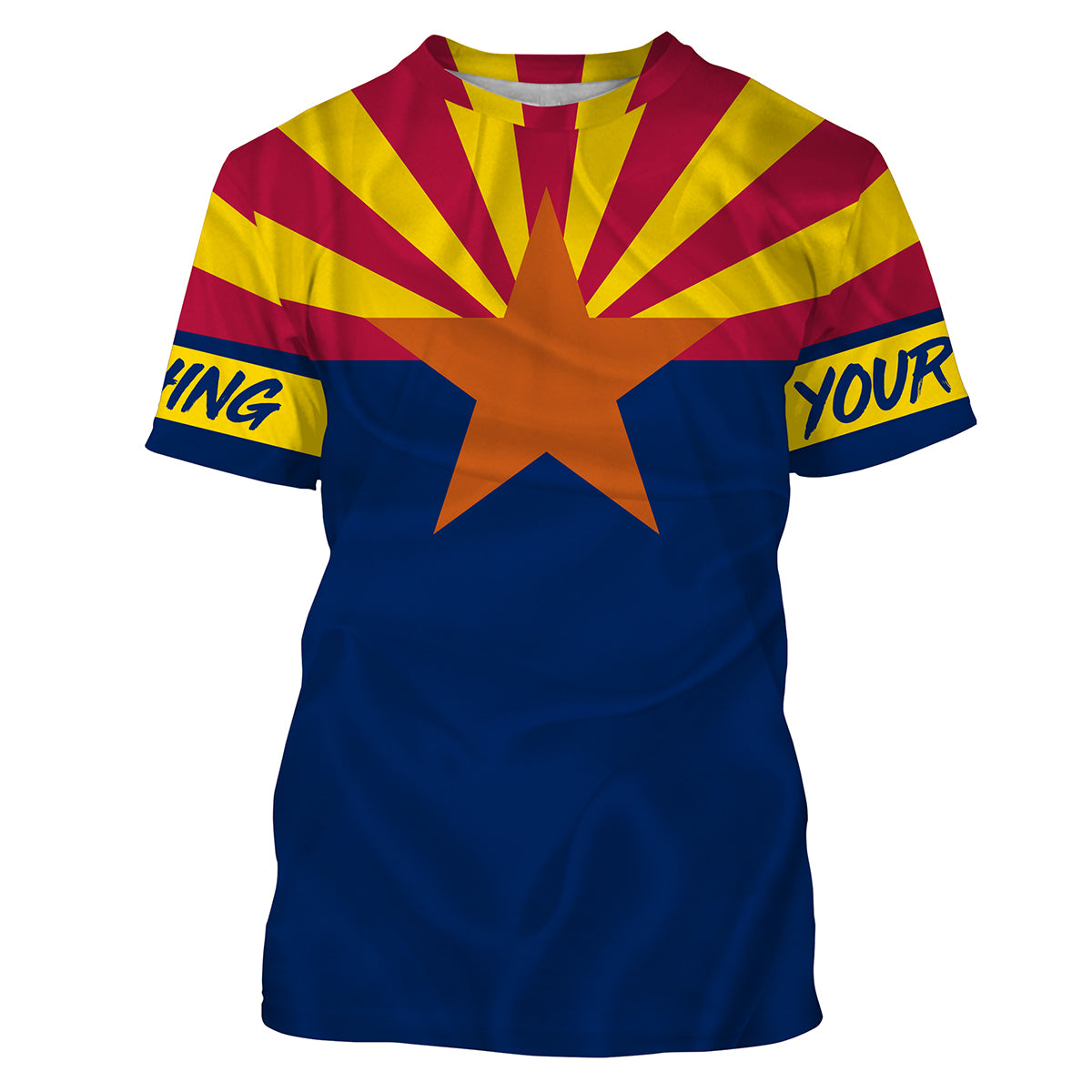 Arizona fishing flag Custom name fishing jerseys | Tshirt - NPQ773