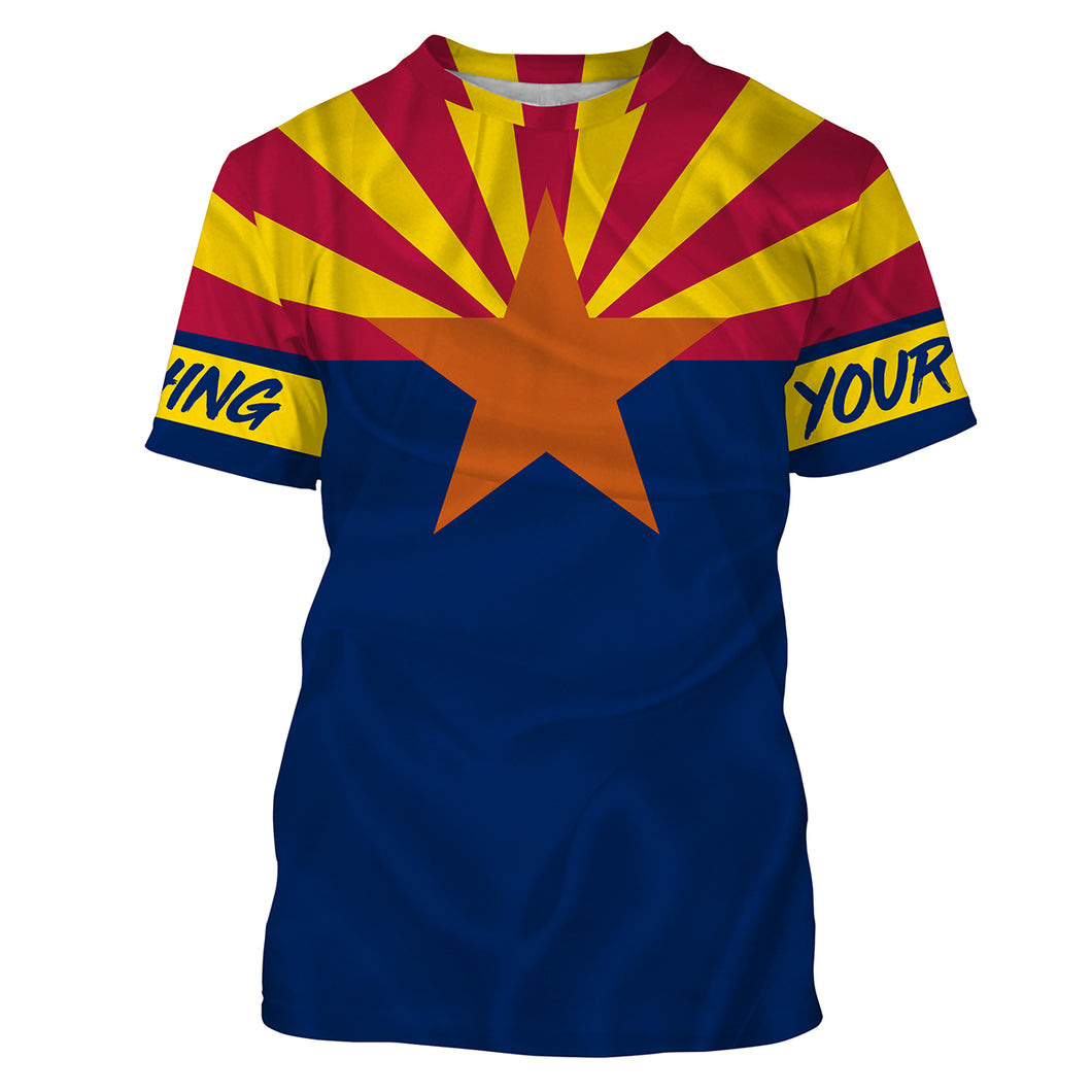 Arizona fishing flag Custom name fishing jerseys | Tshirt - NPQ773