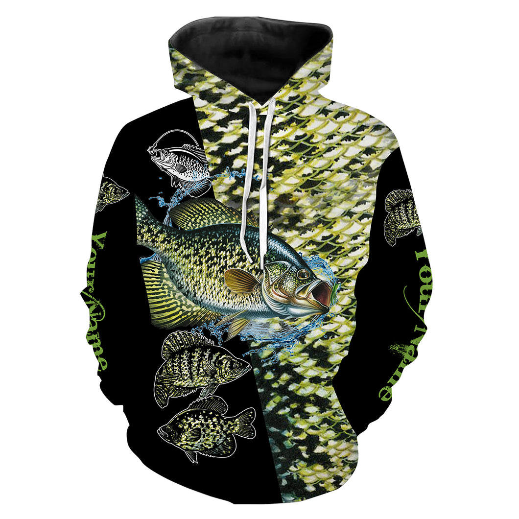 Crappie fishing scales Freshwater Fishing Custom Name Fishing shirts | Hoodie - NPQ677