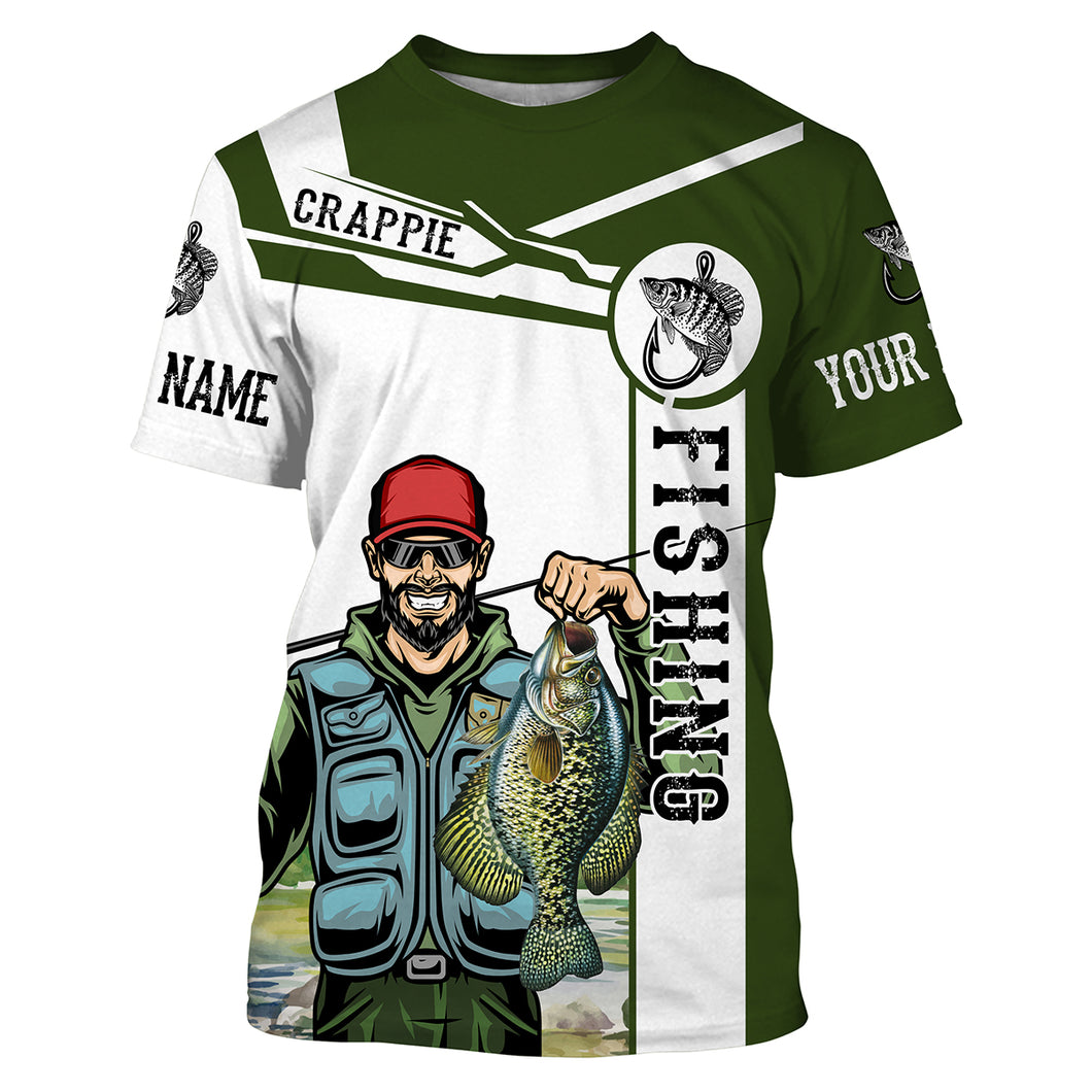 Fishing crappie jerseys crappie fishing Customize Name All-over Print Unisex fishing T-shirt NPQ491