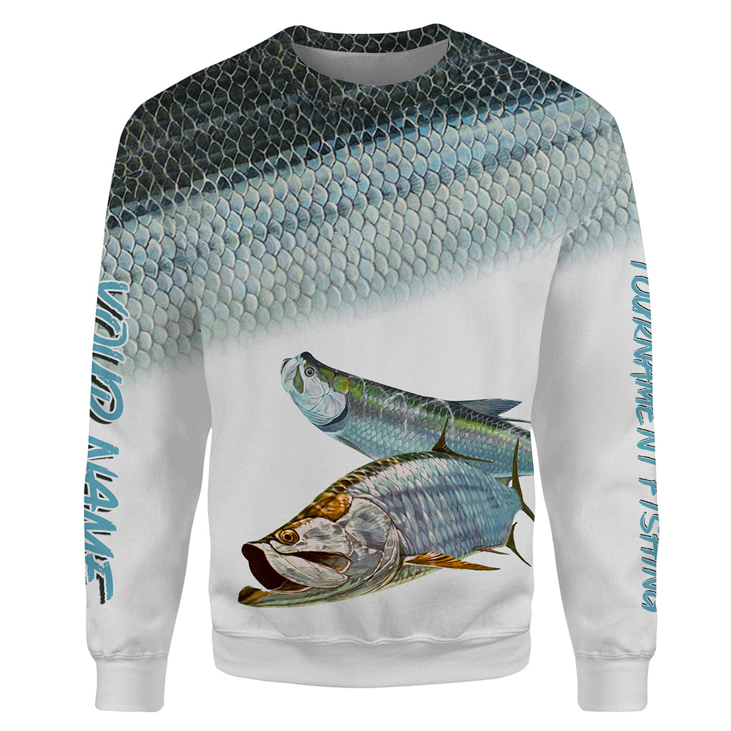 Tarpon tournament fishing Customize name 3D All-over Print Crew Neck Sweatshirt, personalized fishing gift ideas NPQ38