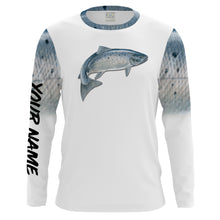 Load image into Gallery viewer, Chinook Salmon (King Salmon) Fishing Customize Name UV protection UPF 30+ quick dry long sleeves fishing shirt for men NPQ122
