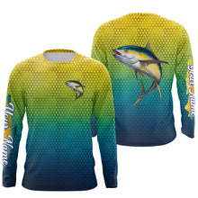 Load image into Gallery viewer, Tuna fishing saltwater fish Custom name Tuna Long sleeve fishing shirts, Long Sleeve Hooded NPQ901
