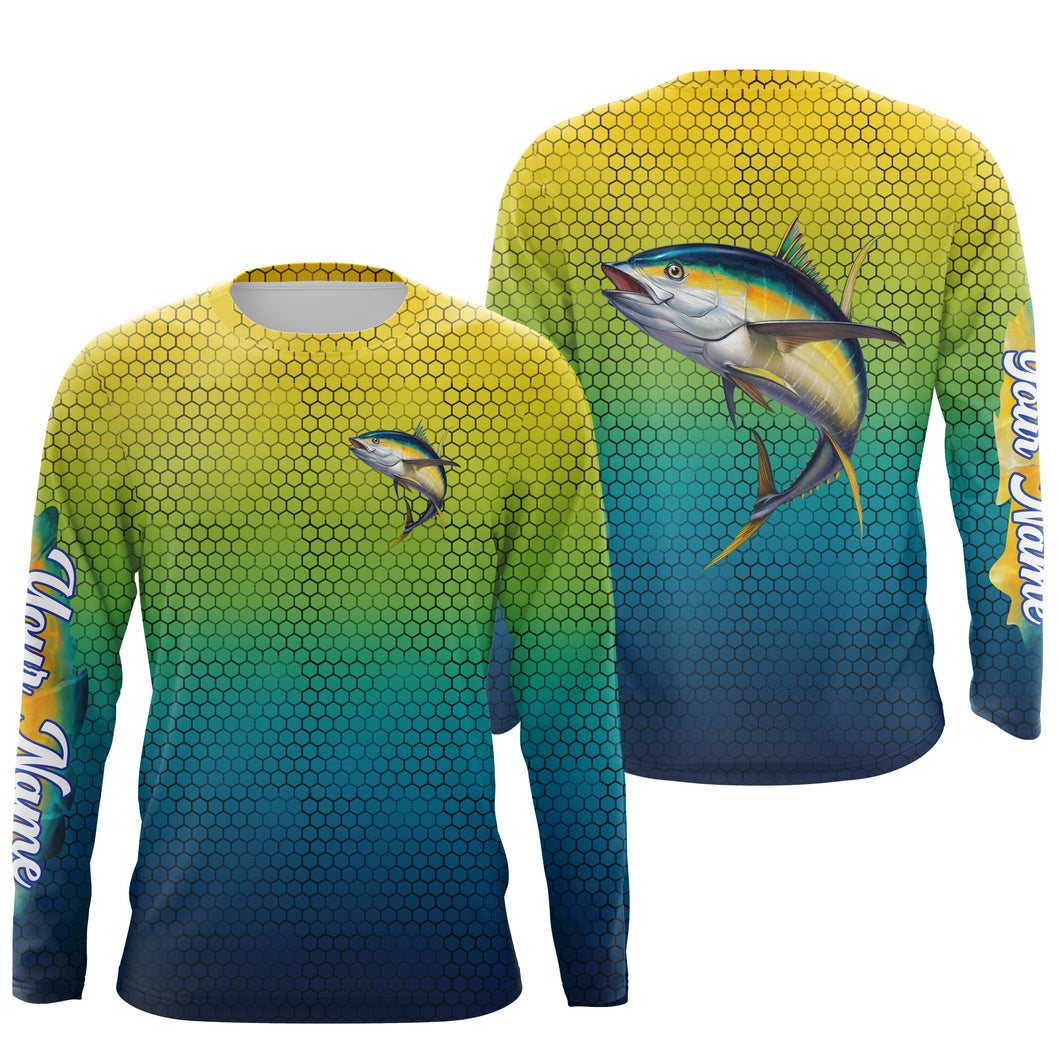 Tuna fishing saltwater fish Custom name Tuna Long sleeve fishing shirts, Long Sleeve Hooded NPQ901