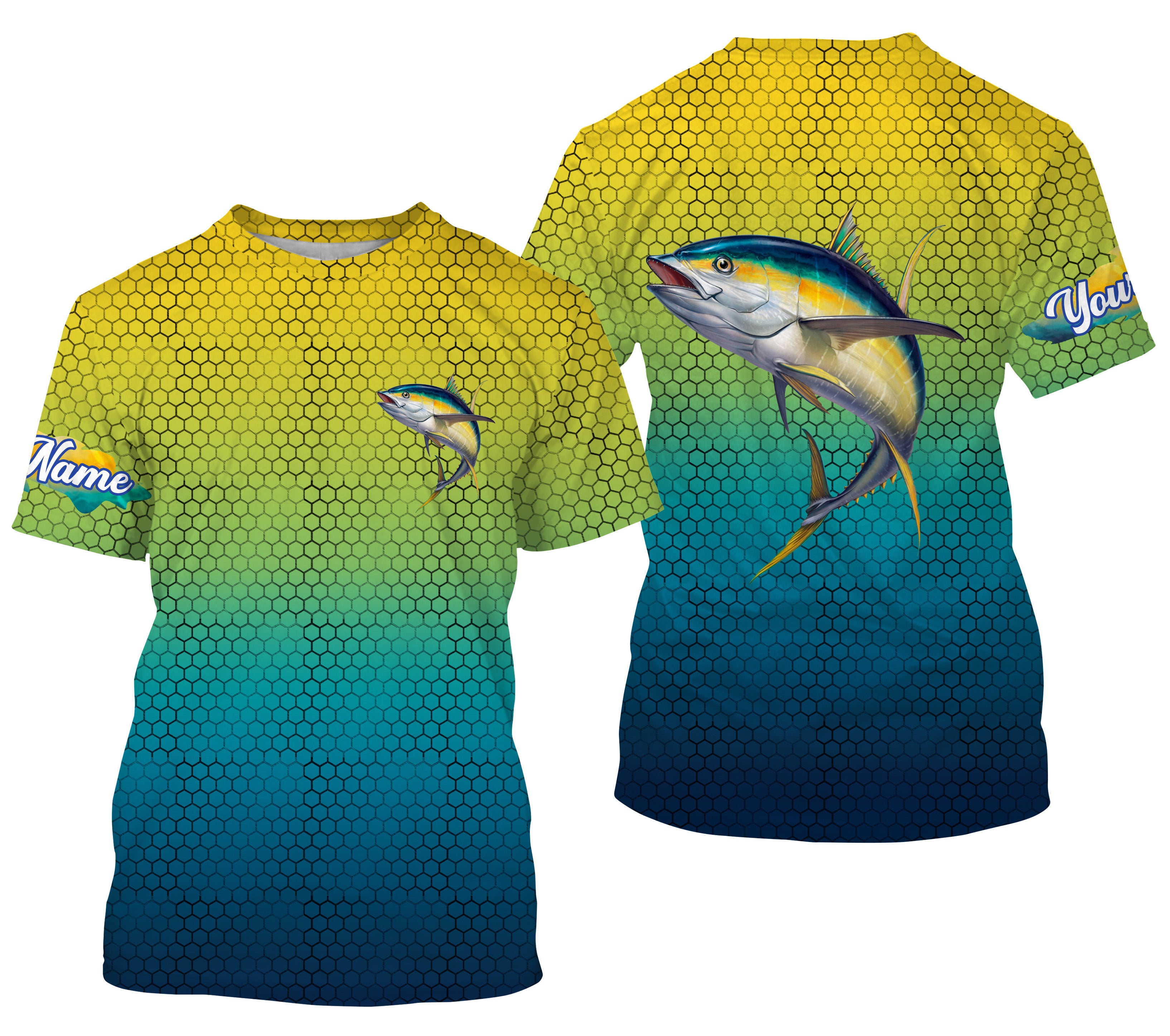 Tuna fishing saltwater fish Custom name Tuna fishing shirts jerseys | Tshirt - NPQ901