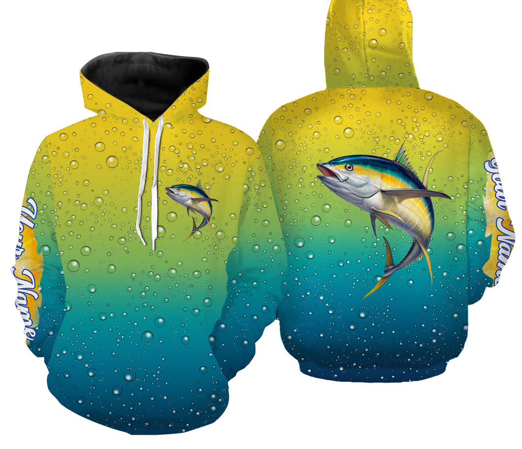 Tuna fishing bubble scales fishing Custom Name Fishing shirts | Hoodie - NPQ667