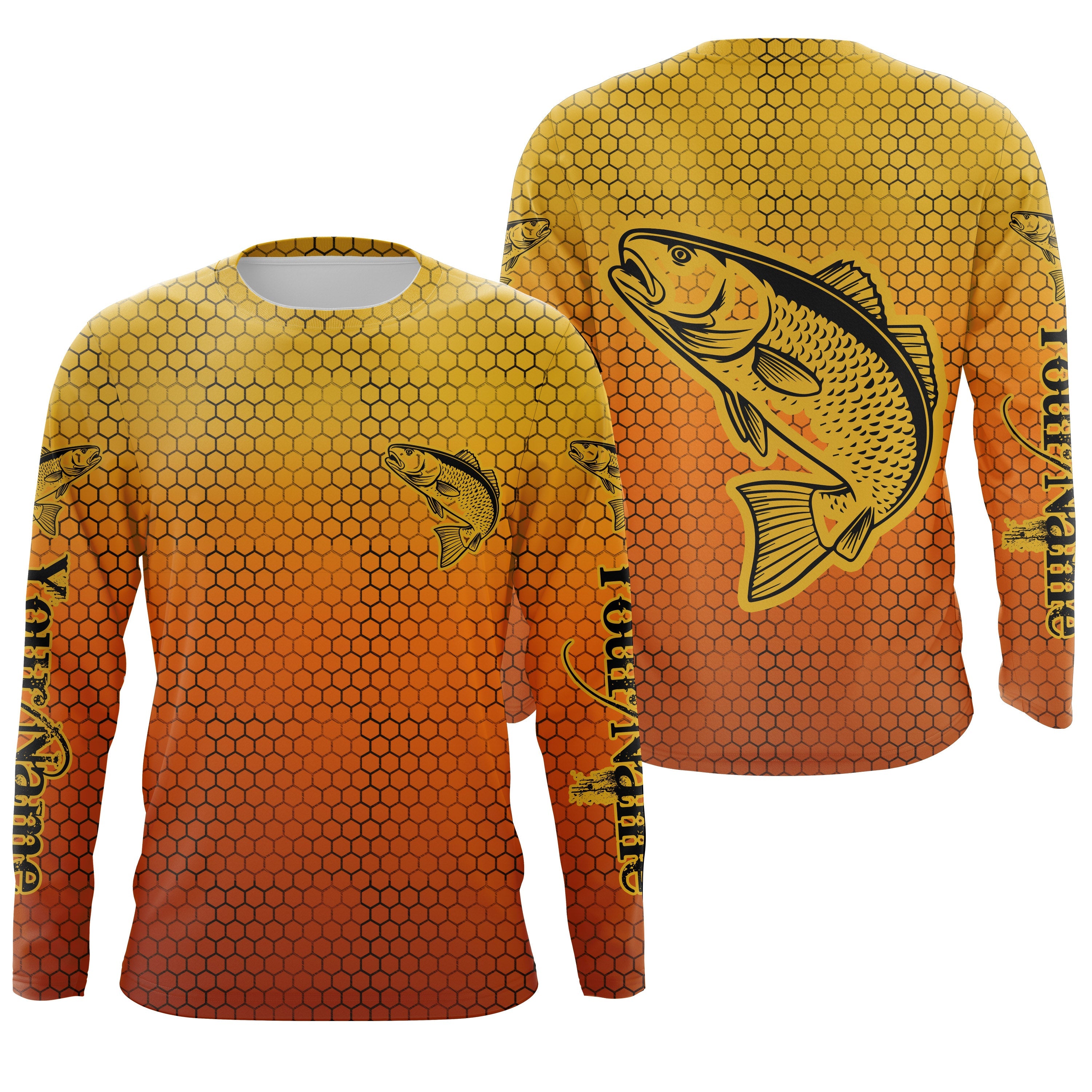 Redfish Puppy Drum Custom Long Sleeve performance Fishing Shirts, Redfish Fishing jerseys  IPHW3024