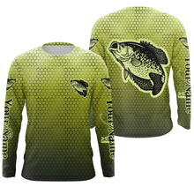 Load image into Gallery viewer, Crappie Custom Long Sleeve performance Fishing Shirts, Crappie Fishing jerseys  IPHW3026
