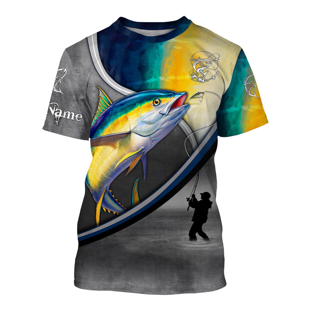 Tuna fishing scales personalized saltwater fishing shirts, custom fishing apparel | Tshirt - NPQ685