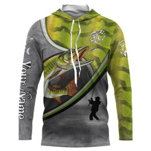Load image into Gallery viewer, Musky muskellunge fishing scales muskie fishing shirts, custom Long sleeve, Long Sleeve Hooded NPQ687
