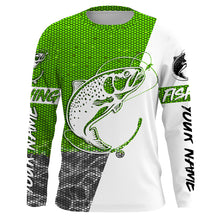 Load image into Gallery viewer, Personalized Rainbow Trout Long Sleeve Fishing Shirts, Steelhead tournament Shirts | green IPHW3147
