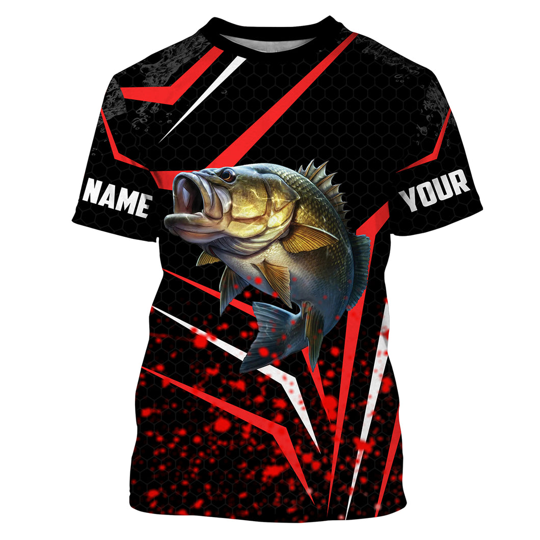 Fishing Largemouth Bass Fish Custom name 3D All over printed T-shirt, Personalized Fishing Gifts - SDF101