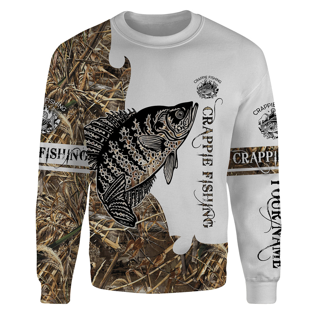 Crappie fishing tattoo custom Name 3D full printing Shirts, Personalized fishing gifts | Sweatshirt - SDF115