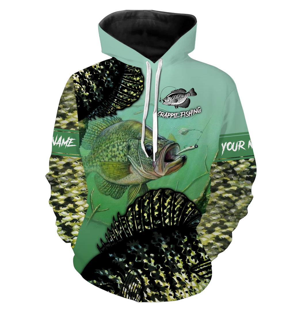 Crappie Fishing Custom Name fishing shirts Hoodie personalized gifts - SDF19