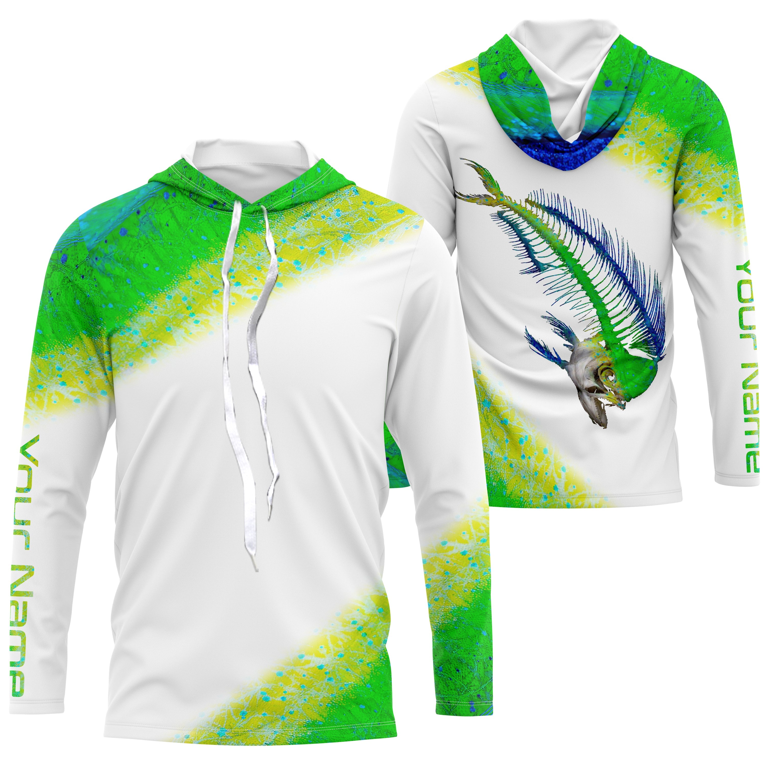 Mahi Mahi Long Sleeve Fishing Shirt for Men, personalized performance Fishing Shirts TTS0029