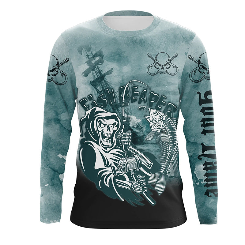 Fish Reaper Fishing Custom Name 3D All Over Printed Shirts, Fisherman Costume TTS0612