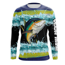 Load image into Gallery viewer, Yellowfin Tuna Fishing scale fish Shirts Long Sleeve UPF 30+ Sun Protection Shirt TTS0615
