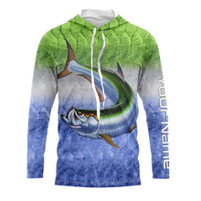 Load image into Gallery viewer, Personalized Tarpon Fishing jerseys, Tarpon Fishing Long Sleeve Fishing tournament shirts  TTS0070
