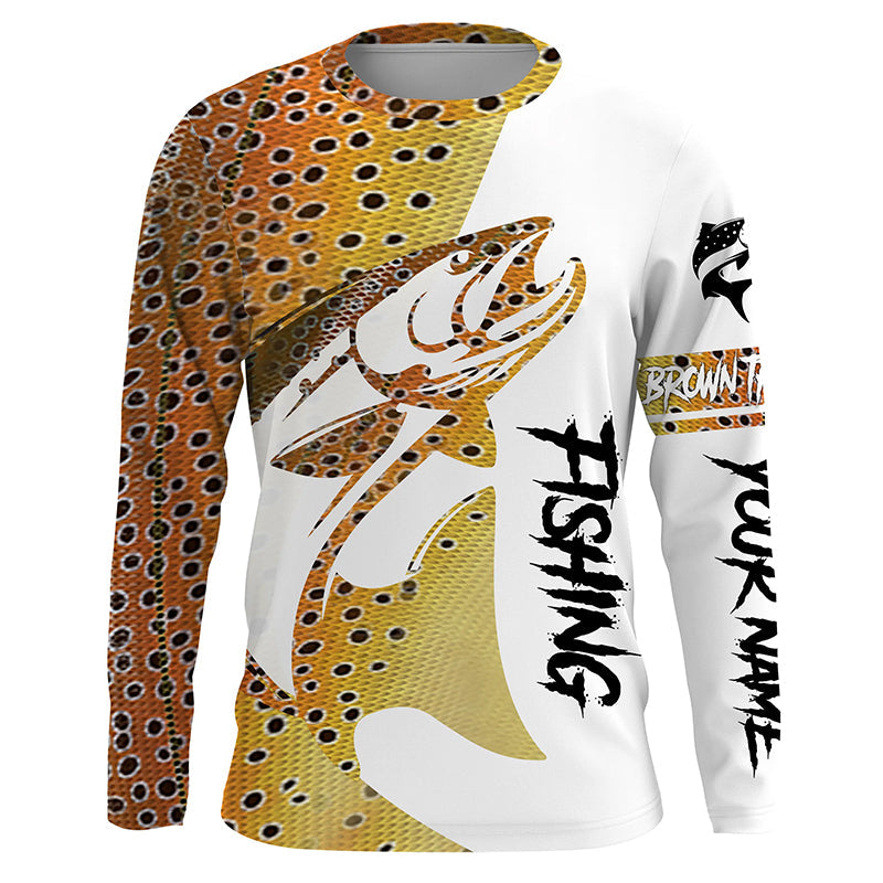 Brown Trout Fishing skin fish Personalized 3D All Over Printed Apparel TTS0644