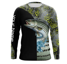 Load image into Gallery viewer, Striped Bass Long Sleeve Fishing Shirt for Men, tournament Fishing Shirts TTS0077
