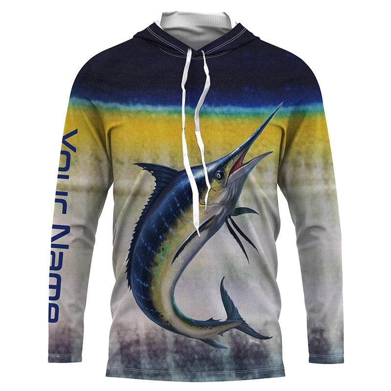 Marlin Fishing Custom Long Sleeve performance Fishing Shirts Fishing jerseys TTS0519