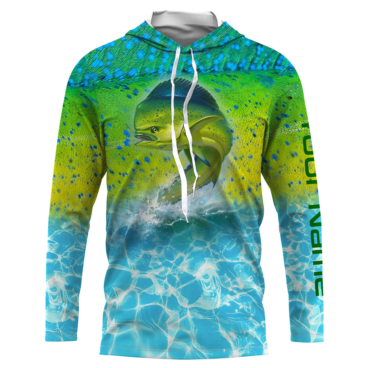 Mahi Mahi Saltwater Fishing Custom Long Sleeve Fishing Shirts TTS0010