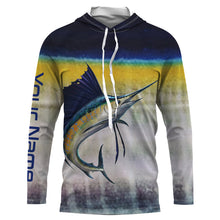 Load image into Gallery viewer, Sailfish Fishing Custom Long Sleeve performance Fishing Shirts Fishing jerseys TTS0012
