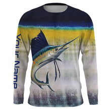 Load image into Gallery viewer, Sailfish Fishing Custom Long Sleeve performance Fishing Shirts Fishing jerseys TTS0012
