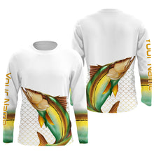 Load image into Gallery viewer, UPF 30+ Long Sleeve Performance Snook Fishing Shirt - UV Sun Protection TTS0046
