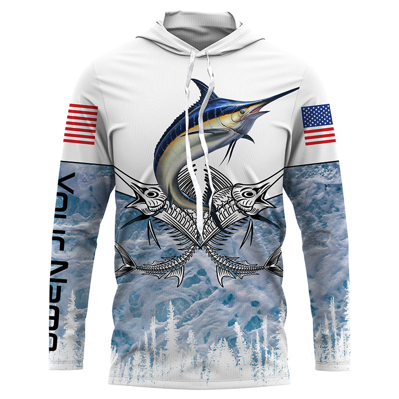 Marlin deep sea Fishing Salt Water Fish Long Sleeve, Marlin Fishing jerseys TTS0202