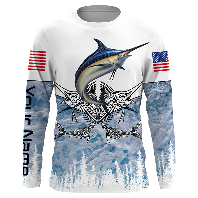 Marlin deep sea Fishing Salt Water Fish Long Sleeve, Marlin Fishing jerseys TTS0202