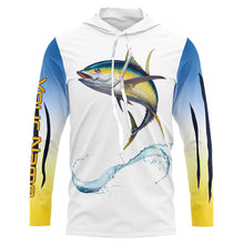 Load image into Gallery viewer, Yellowfin Tuna fishing UV Protection Shirts, personalized performance Fishing Shirts TTS0049
