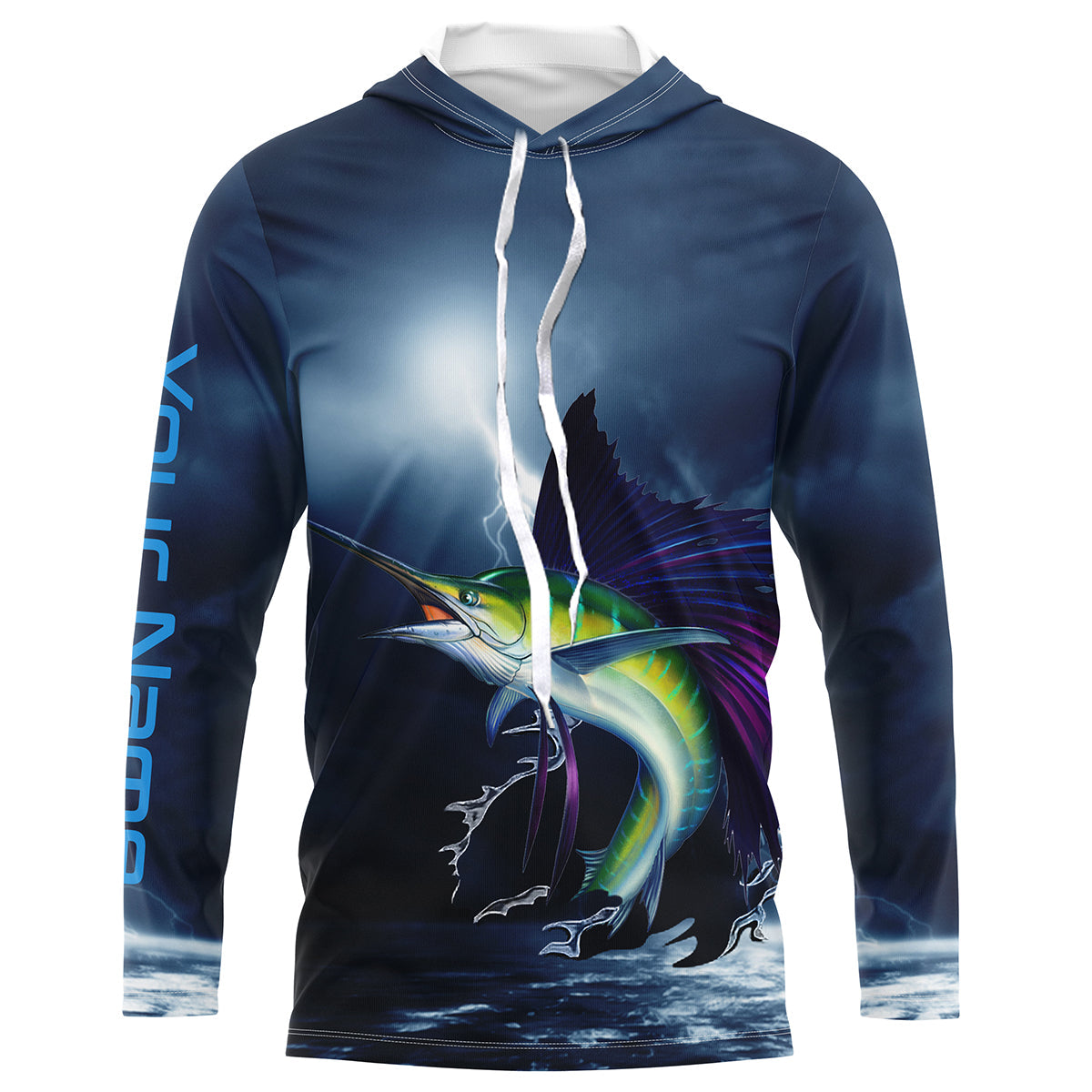 Sailfish DEEP SEA Fishing Salt Water Fish Long Sleeve, tournament fishing shirts TTS0053