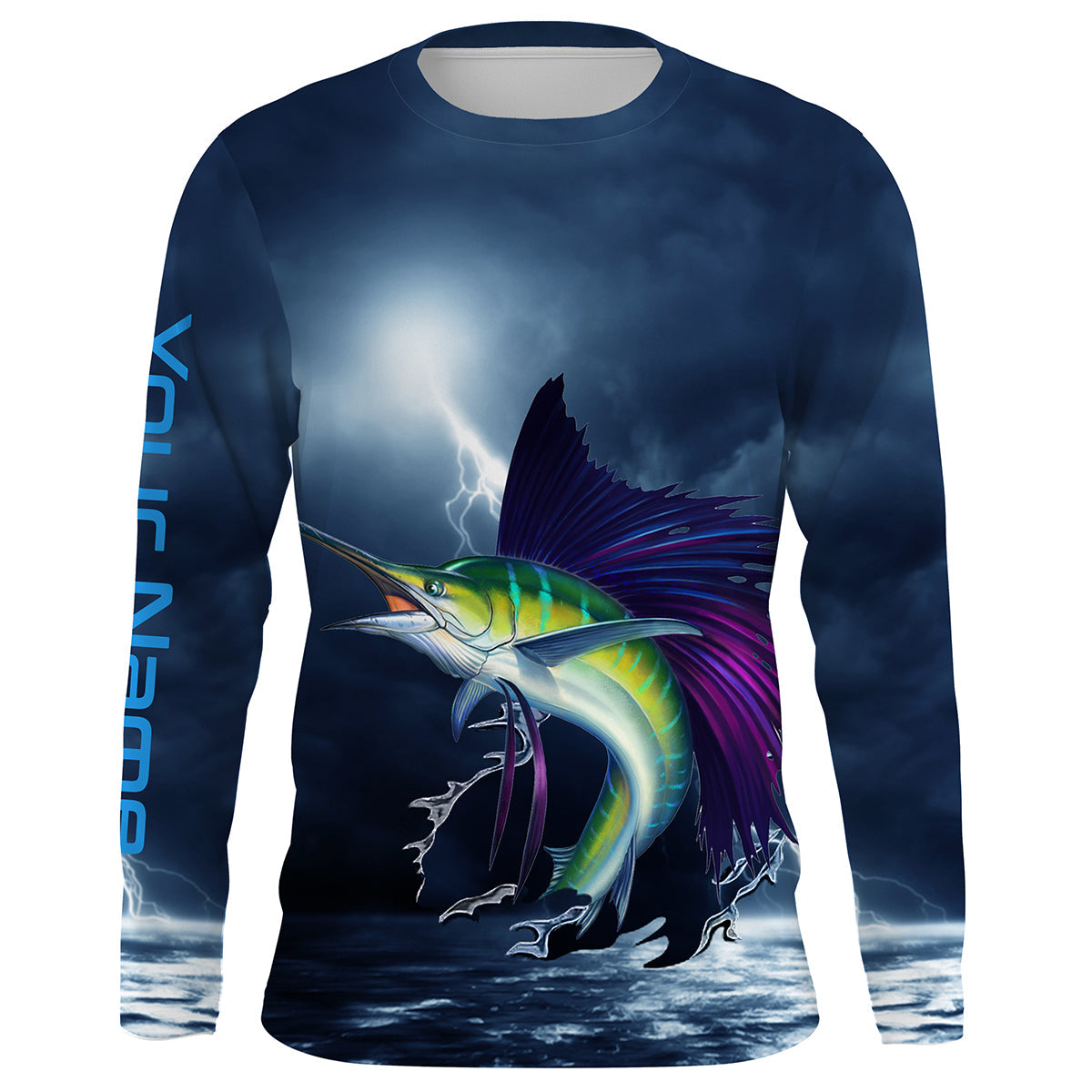 Sailfish DEEP SEA Fishing Salt Water Fish Long Sleeve, tournament fishing shirts TTS0053