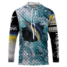 Load image into Gallery viewer, Marlin Fishing Custom Long Sleeve Fishing Shirts, Men&#39;s Fishing outfits TTS0642
